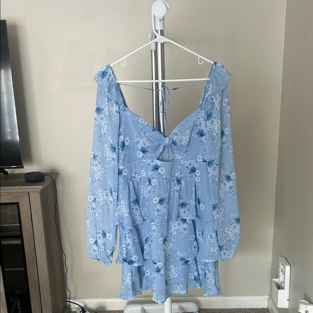 Altar'd State Blue Floral Dress